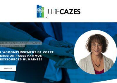 Julie Cazes, Consultante stratégique RH